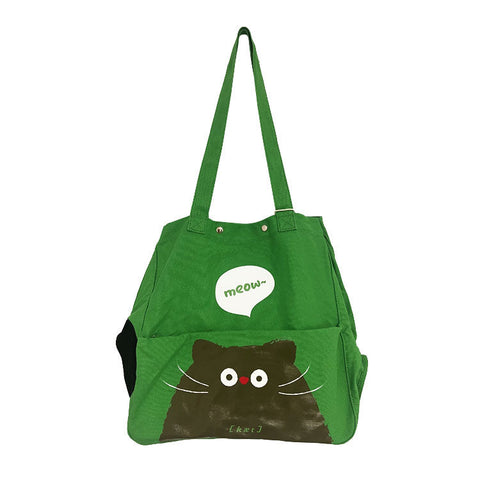 Cute Portable Cat Canvas Carrier bag