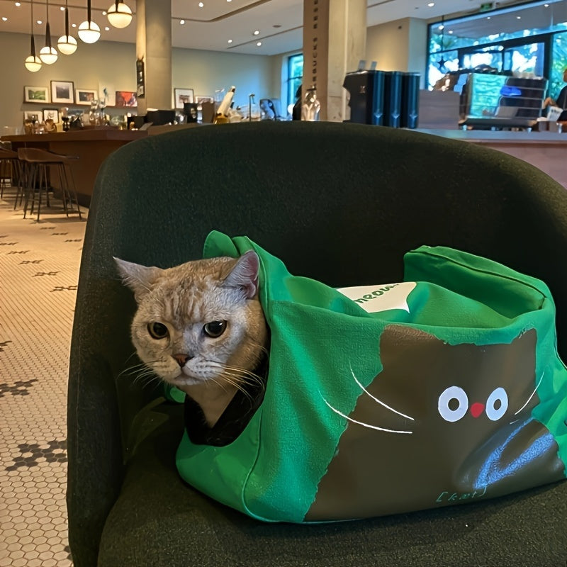 Cute Portable Cat Canvas Carrier bag