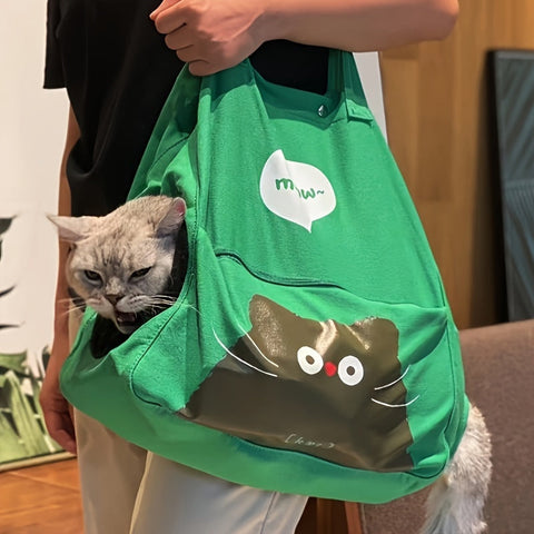 Cute Portable Cat Canvas Carrier bag