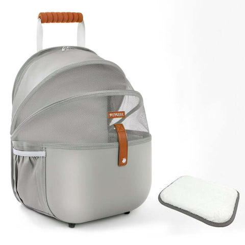 Breathable Pet Carrier Backpack with Transparent Space Capsule and Big Capacity