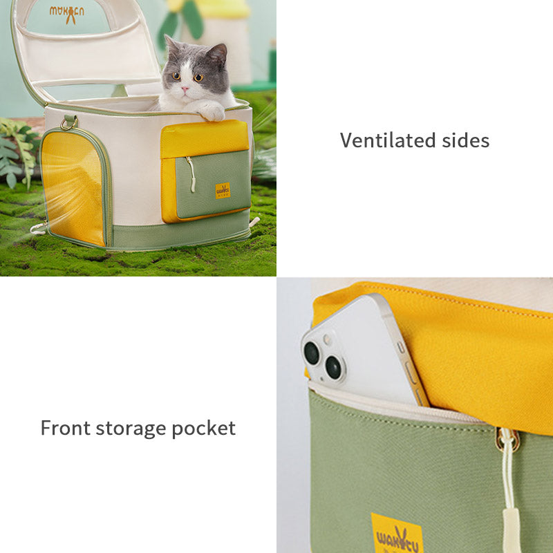 Outdoor Breathable Bicycle Pet Carrier Bag