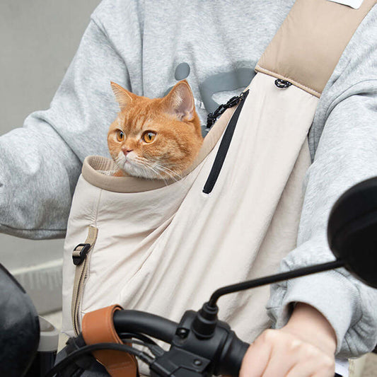 Portable Crossbody Pet Sling Carrier Bag for Cats and Small Dogs