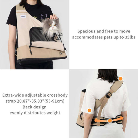 Portable Large Capacity Pet Sling Carrier Bag