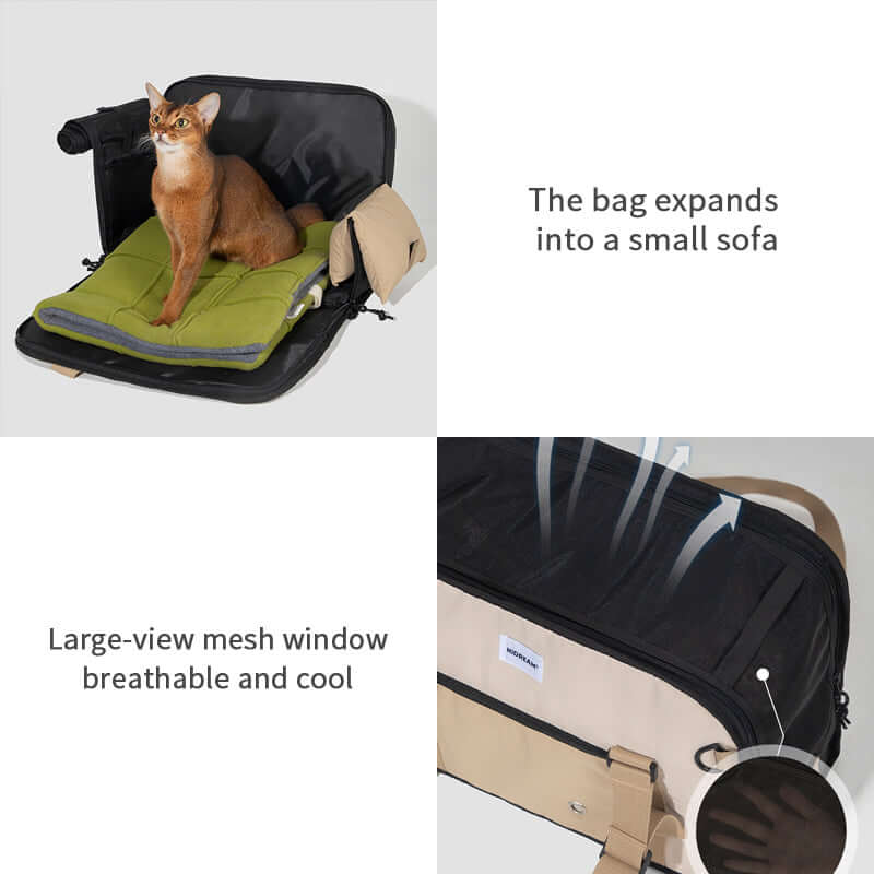 Portable breathable pet bag