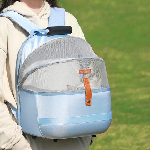 Breathable Pet Carrier Backpack with Transparent Space Capsule and Big Capacity